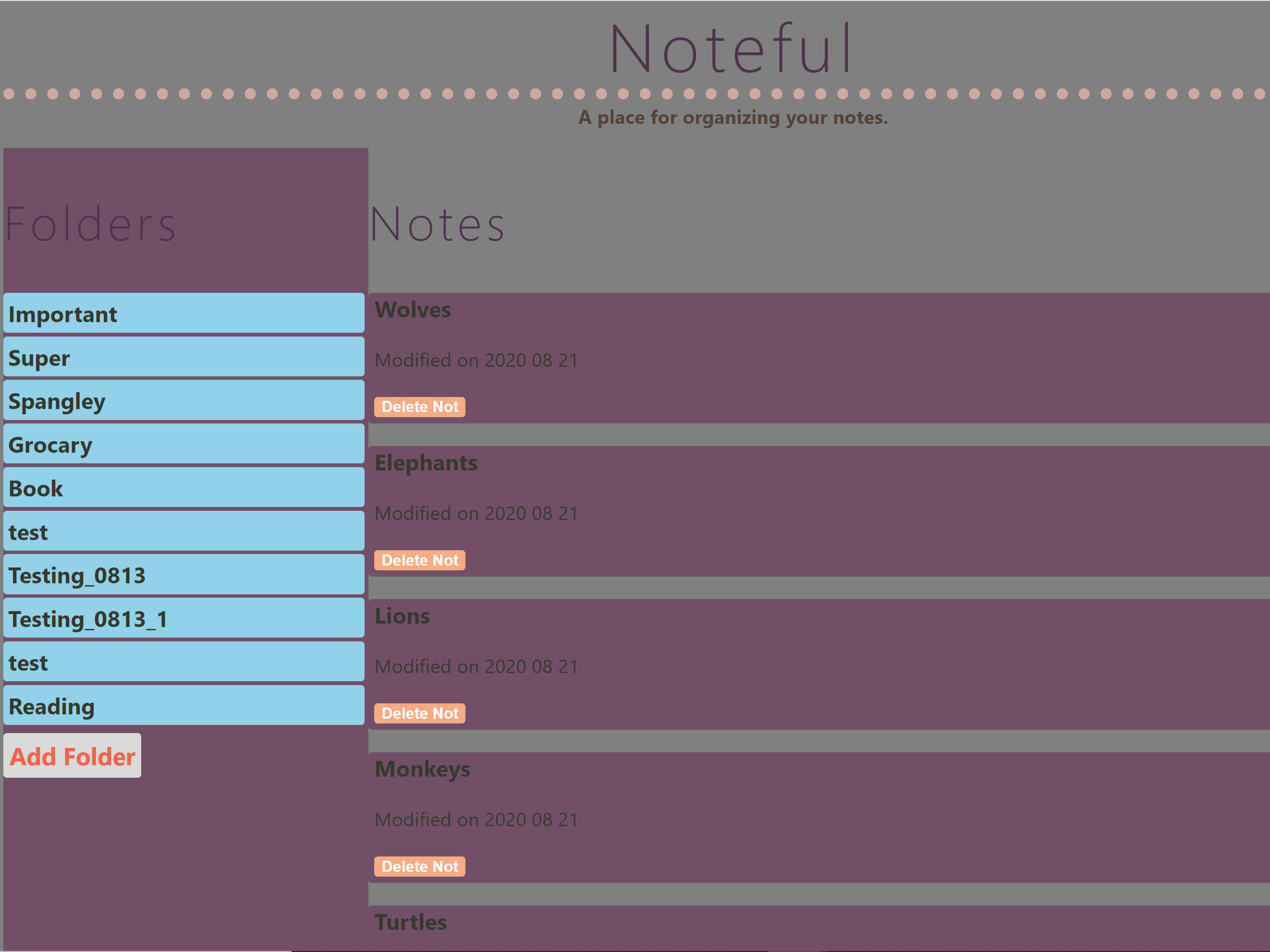 screenshot of html-108 project